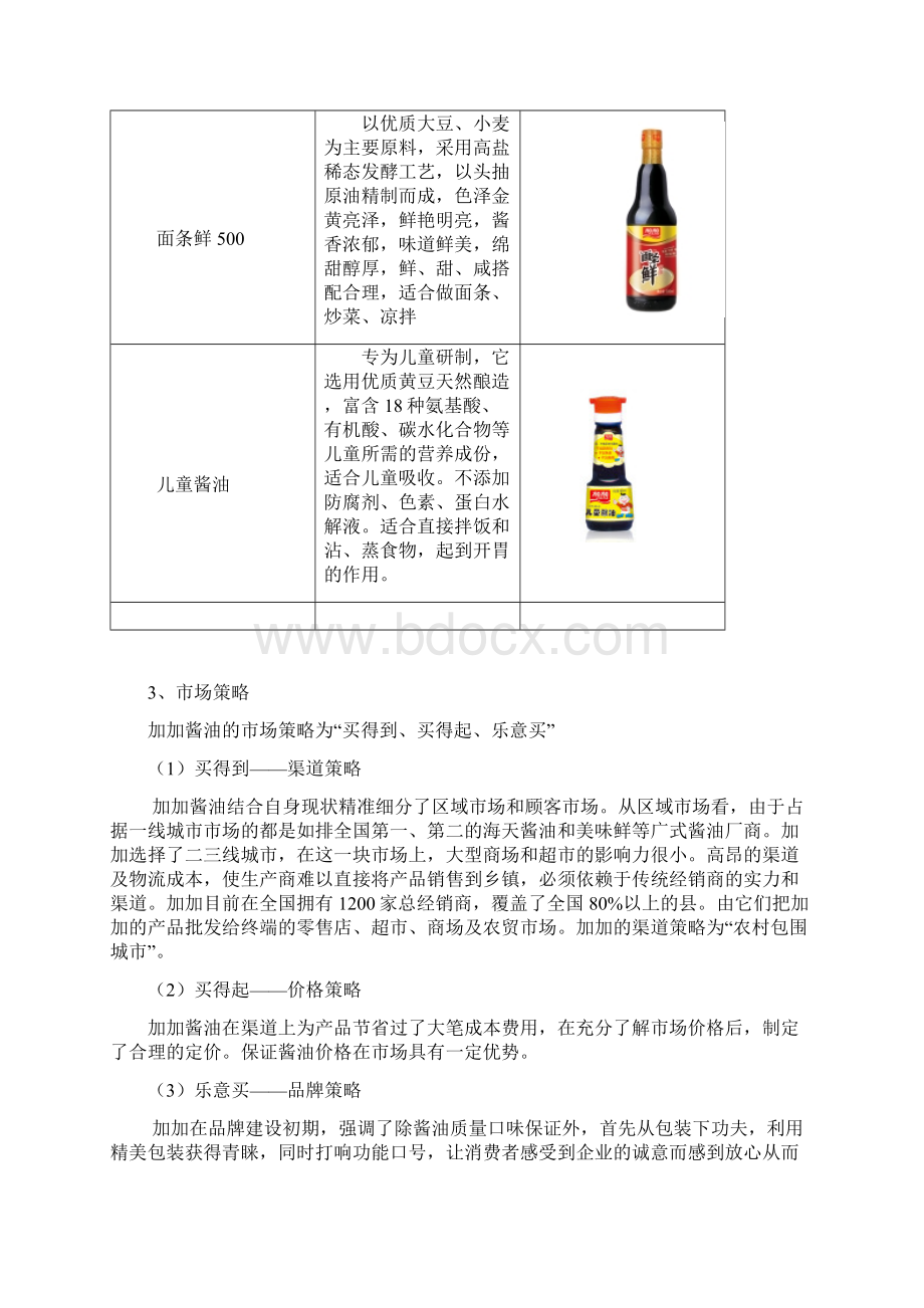 加加品牌酱油市场推广营销策划方案Word格式.docx_第3页