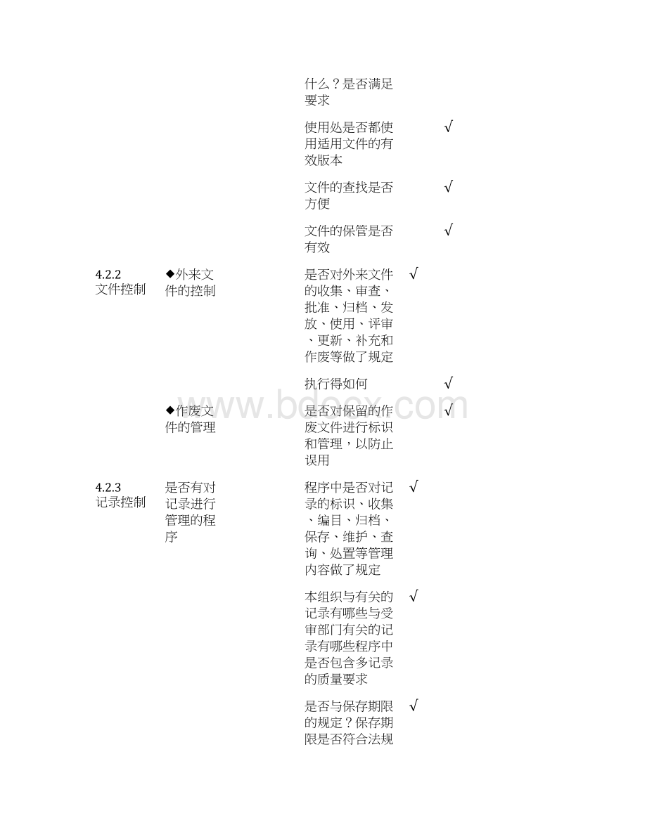 新版ISO2内审检查表Word下载.docx_第3页