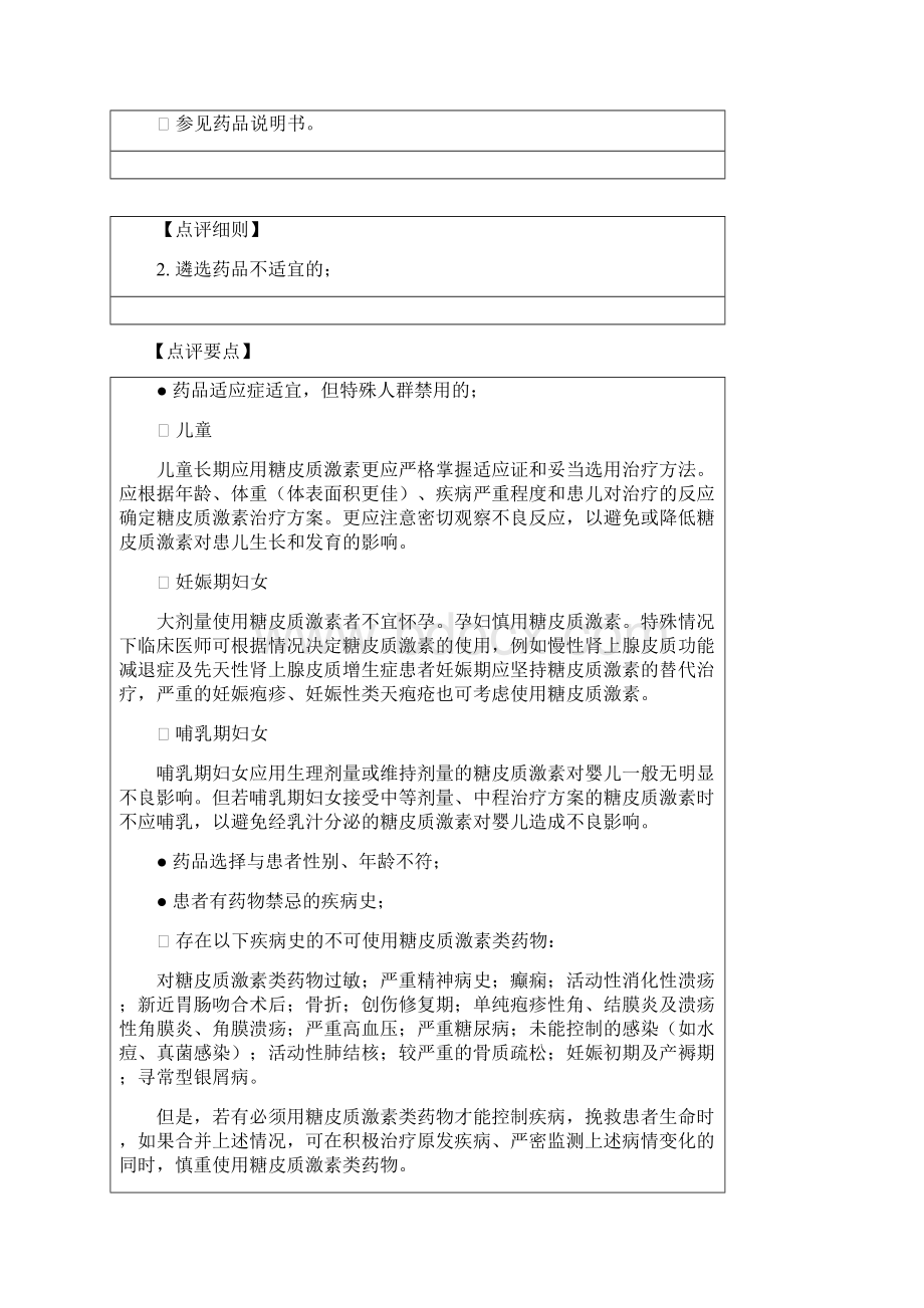 完整word版四川省医疗机构糖皮质激素类药物处方点评标准2Word文件下载.docx_第3页