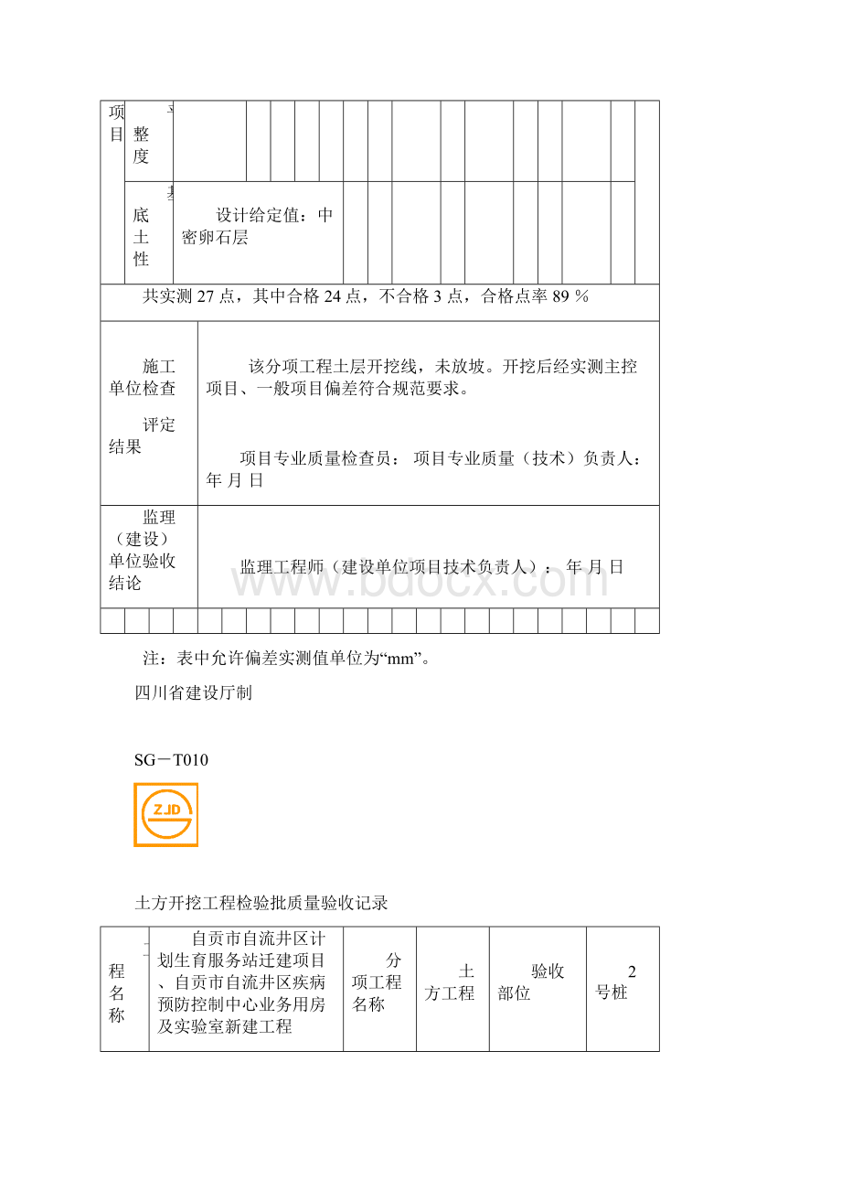 土方开挖工程检验批质量验收记录改.docx_第3页