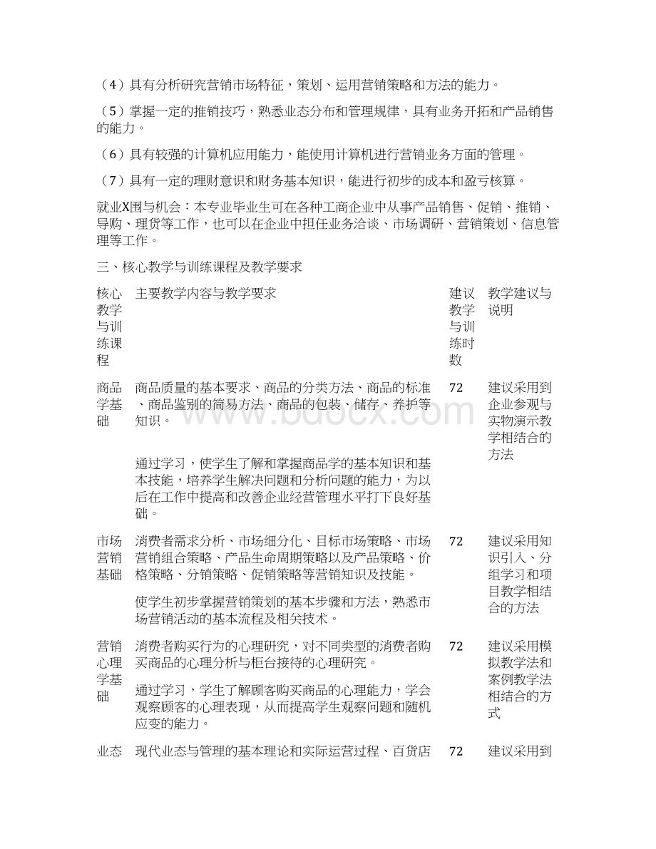 中等职业学校市场营销专业DOC 13Word文件下载.docx_第3页