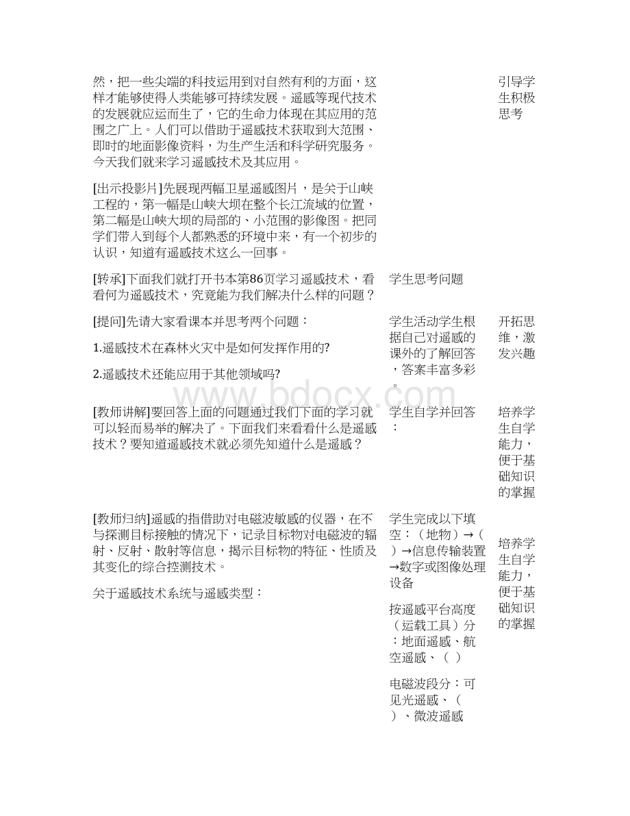 高中地理 32《遥感技术的应用》教案 中图版必修3Word文档下载推荐.docx_第2页