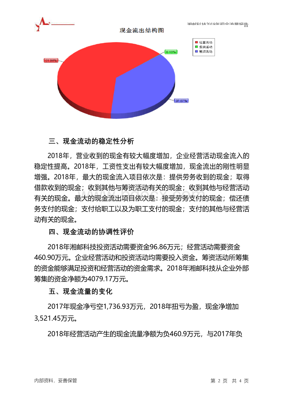 湘邮科技2018年现金流量报告-智泽华.docx_第2页