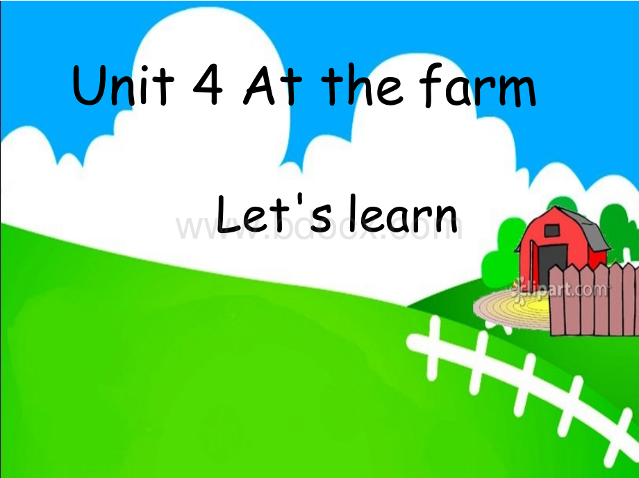 四年级下册Unit4Atthefarm B课件PPT资料.pptx