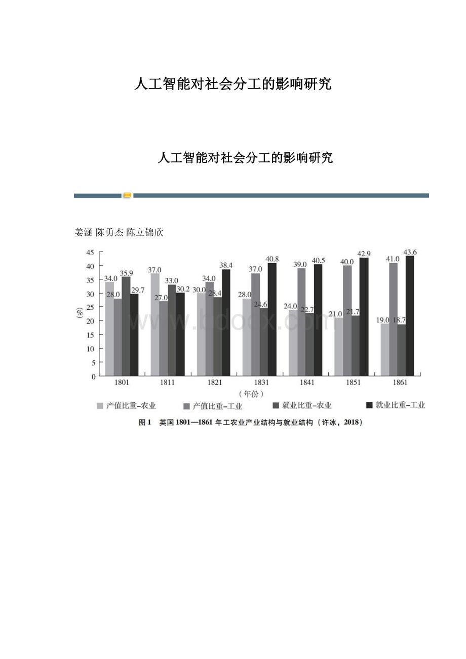 人工智能对社会分工的影响研究.docx