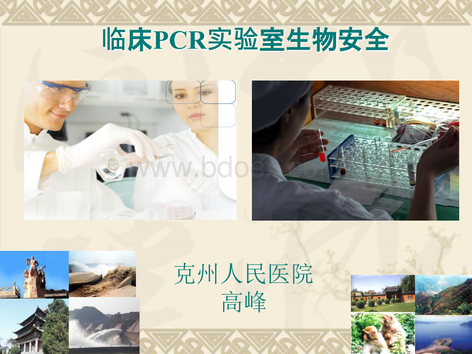 PCR实验室的生物安全优质PPT.ppt