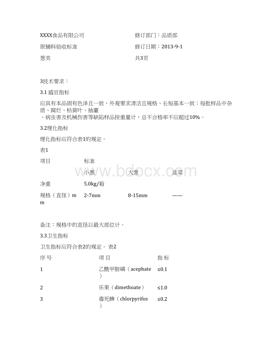 原辅料验收操作规程 最新Word文档格式.docx_第3页