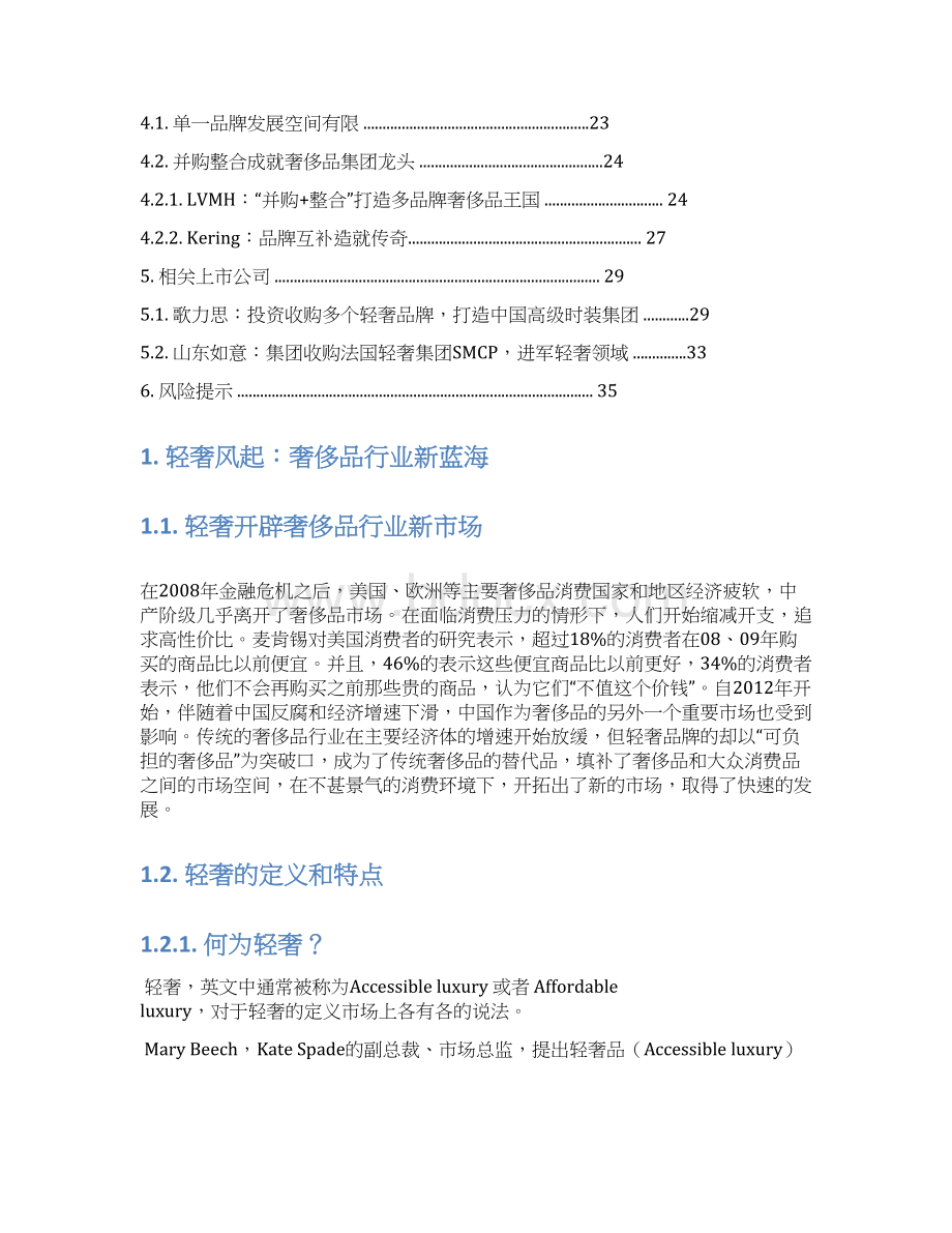 轻奢侈品行业展望报告.docx_第2页