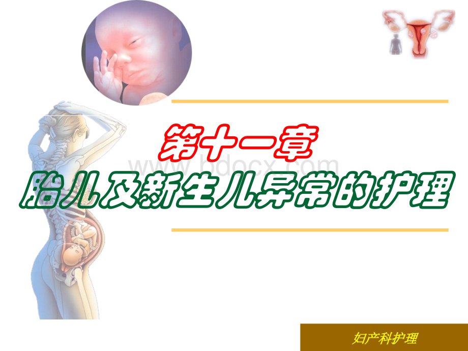 第十一章胎儿及新生儿异常的护理.ppt