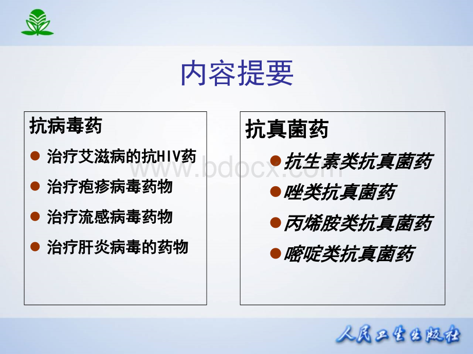 第四十章--抗病毒药和抗真菌药优质PPT.ppt_第2页