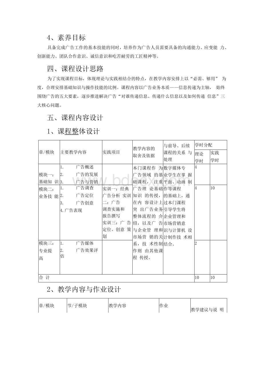 广告策划课程标准Word格式.docx_第2页