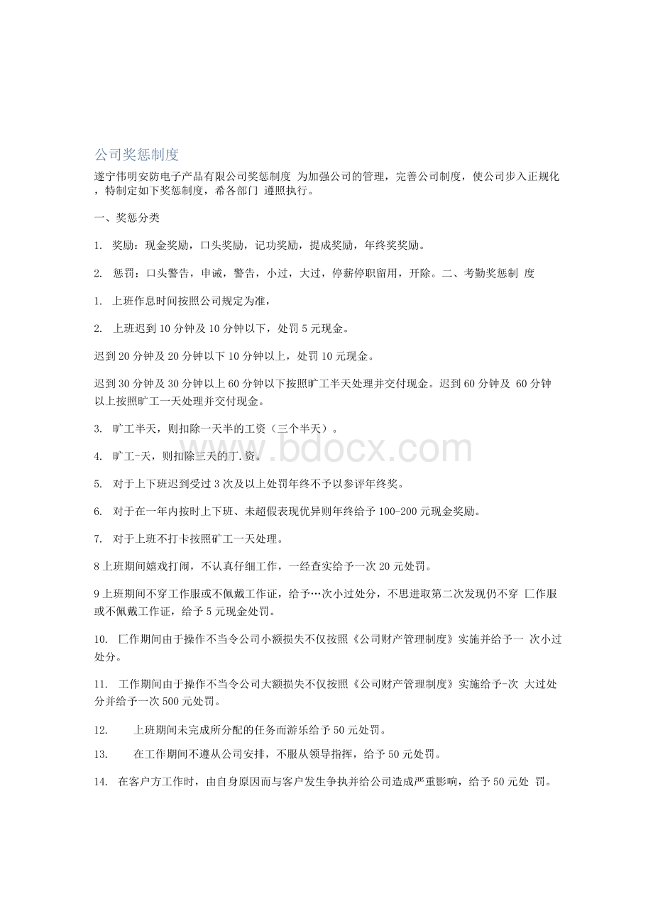 公司奖惩制度.docx_第1页