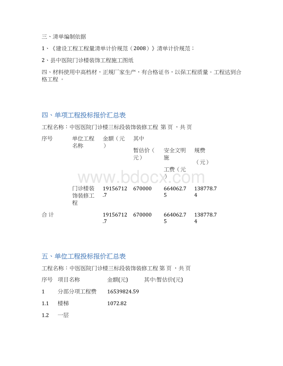 建筑装饰工程商务标范本.docx_第2页