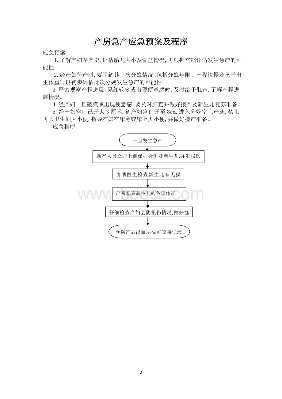 产房应急预案（实用）Word文档格式.doc_第2页