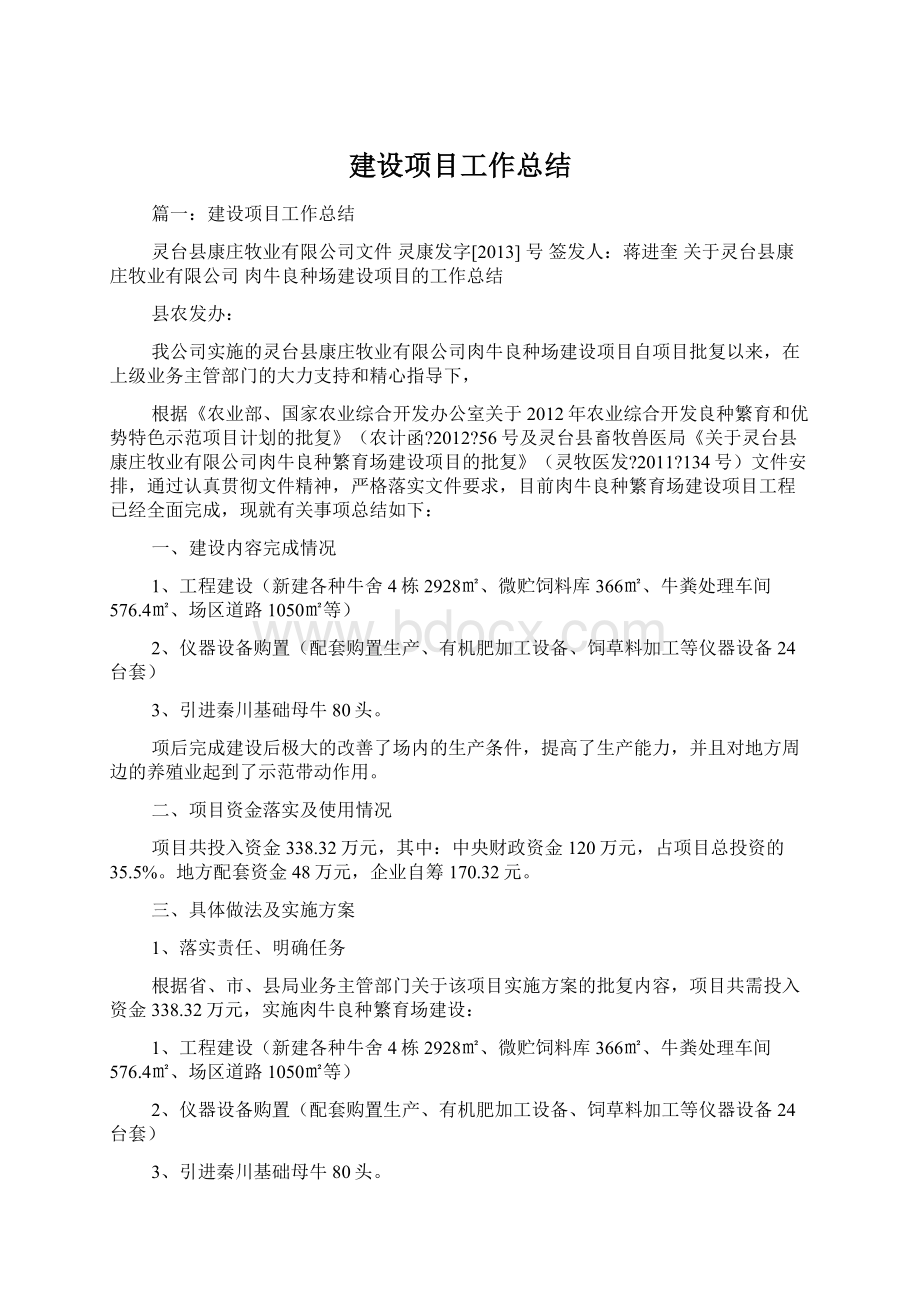 建设项目工作总结Word格式文档下载.docx_第1页