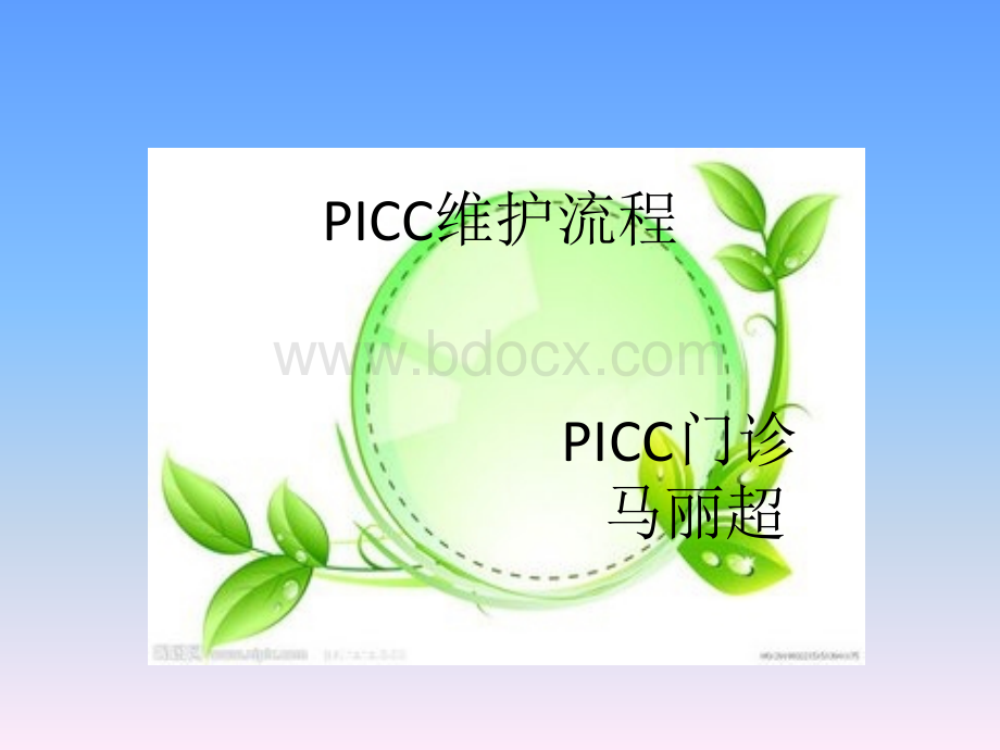 PICC维护流程PPT文档格式.pptx_第1页