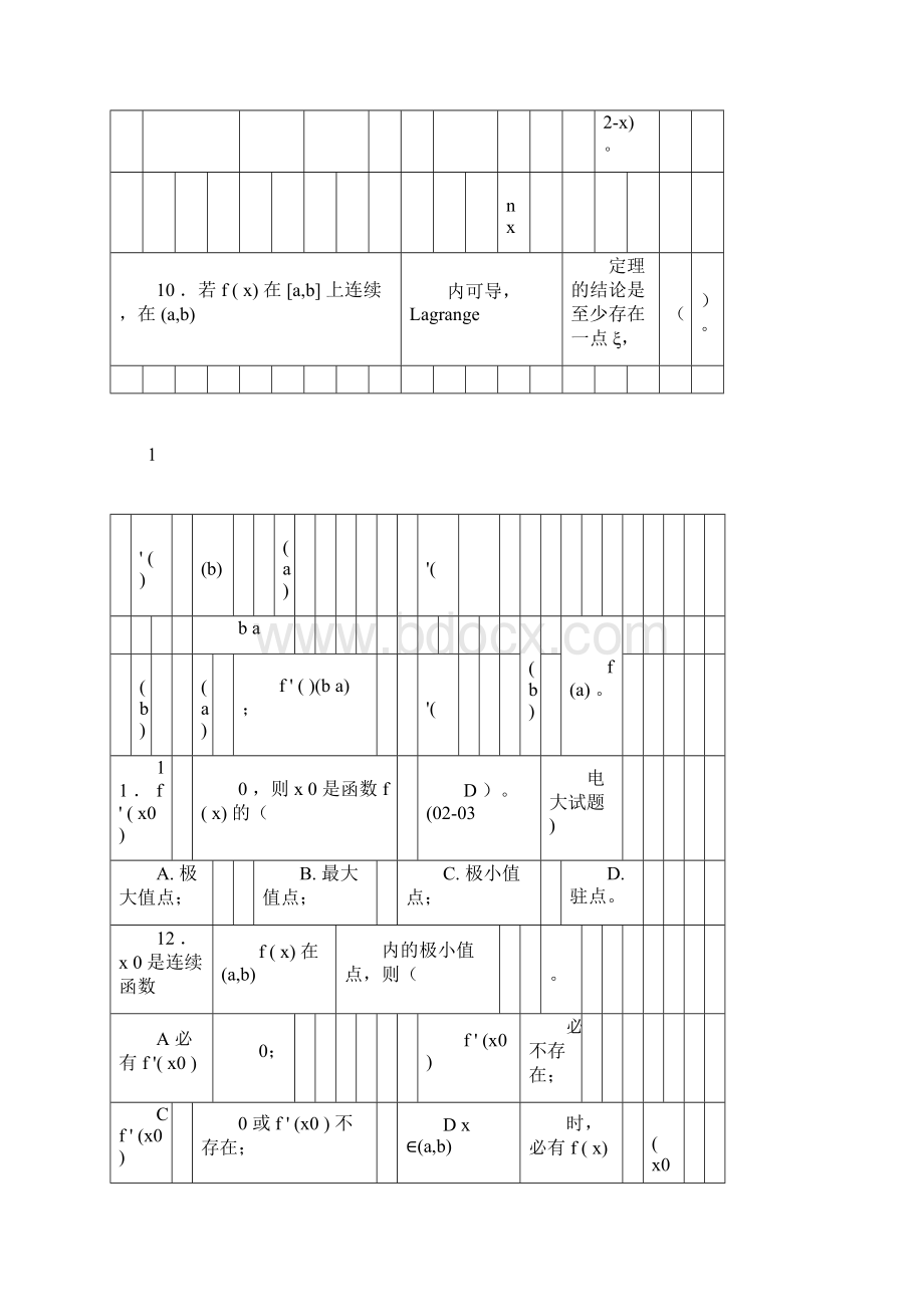 完整版高职专升本第二章导数及其应用习题及答案docxWord文件下载.docx_第3页