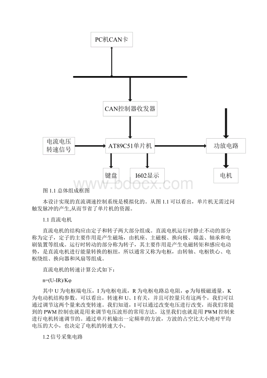 基于CAN总线的直流DC电机调速系统设计概要.docx_第3页