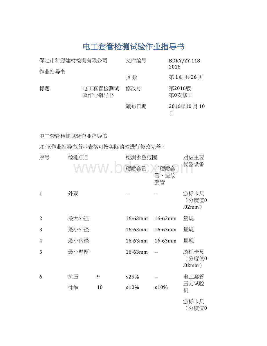 电工套管检测试验作业指导书文档格式.docx