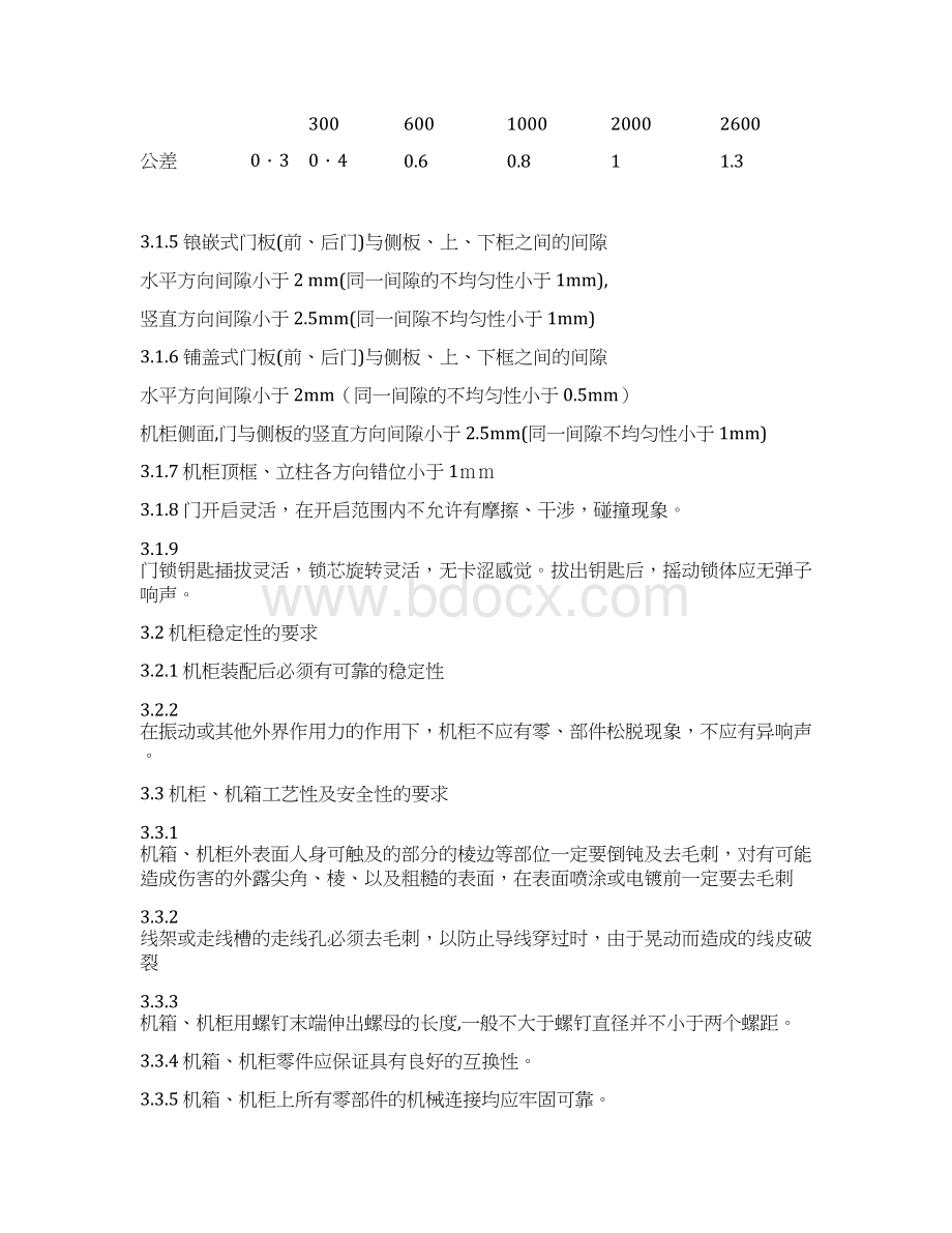 机柜检验标准Word文件下载.docx_第3页