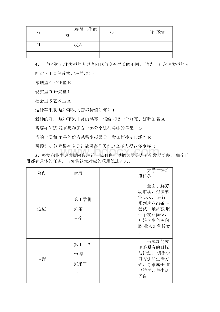 #大学生职业生涯规划考试复习参考题整理后Word格式.docx_第3页