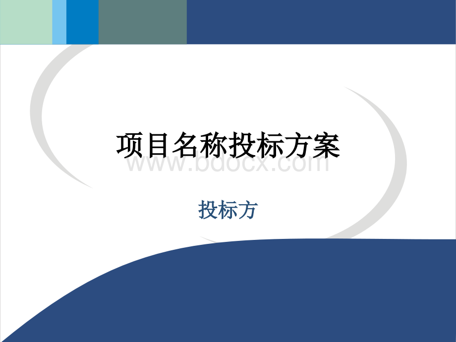 经典投标方案模板.ppt_第1页