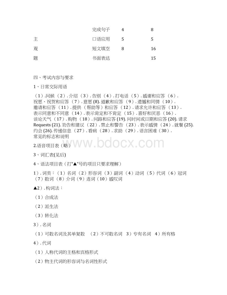 重庆市初中毕业生学业暨高中招生考试说明Word格式.docx_第2页