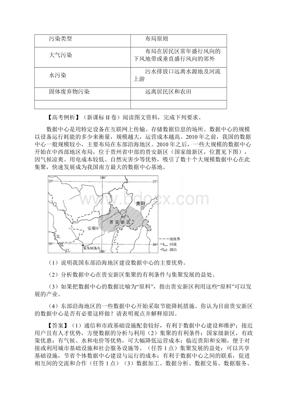 高中地理环境因素对工业区位的影响专题.docx_第3页