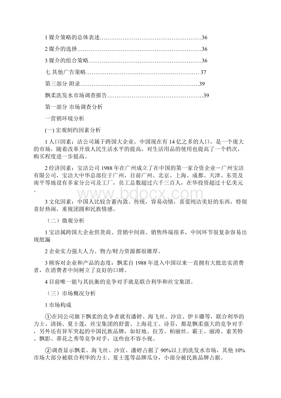 飘柔洗发水广告策划案Word下载.docx_第3页