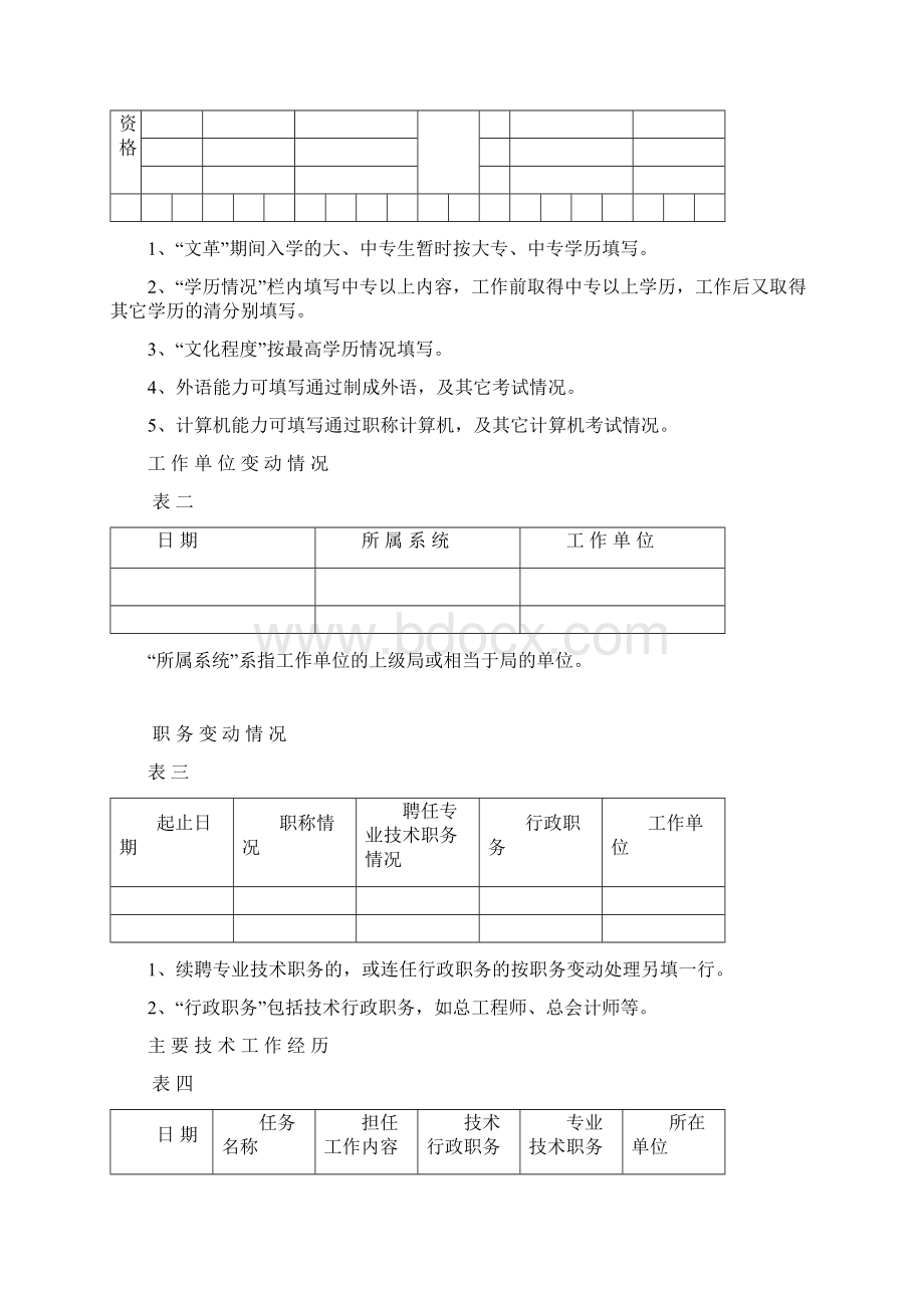 专业技术人员业务考绩档案表A4Word下载.docx_第3页