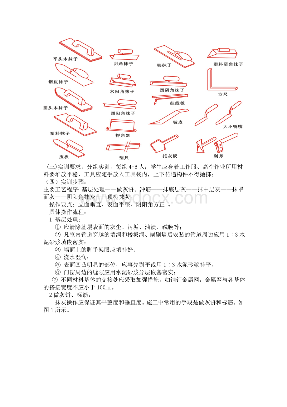 建筑装饰施工技术课程实训指导书.doc_第2页