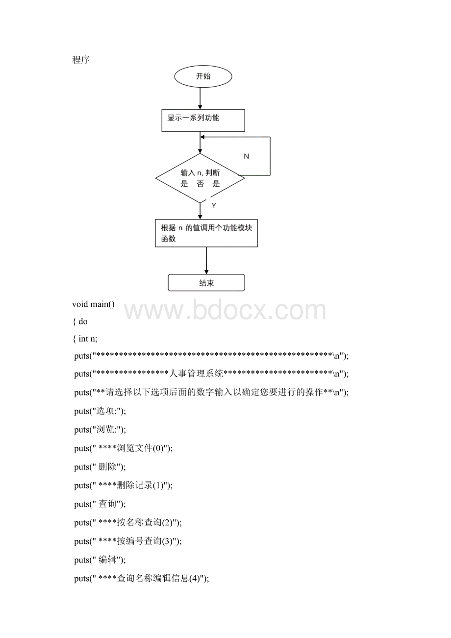 C语言课程设计人事管理管理系统ⅡWord文件下载.docx_第3页