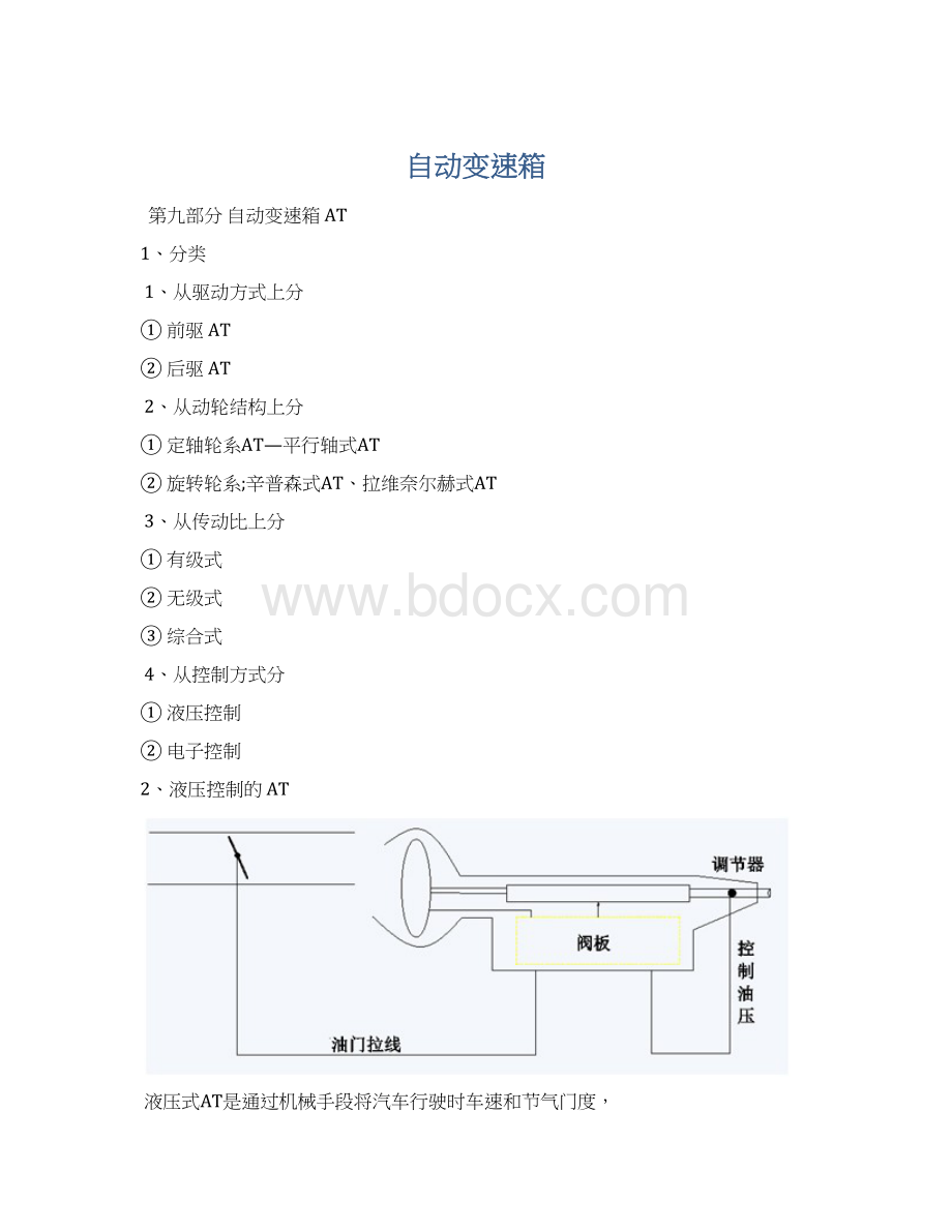 自动变速箱Word文档下载推荐.docx_第1页