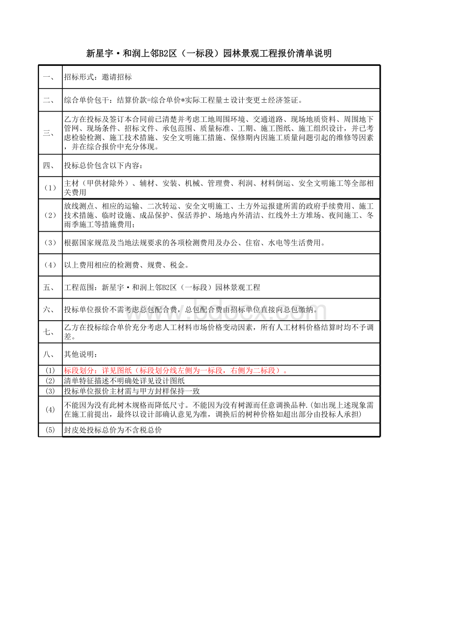 园林景观工程清单--投标报价表格推荐下载.xlsx_第2页