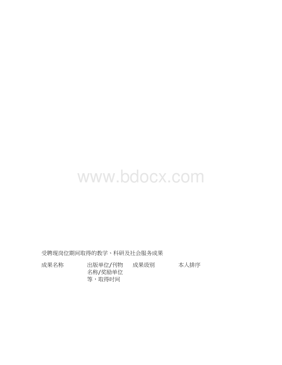 北京师范大学教师岗位聘用申报表模板.docx_第3页