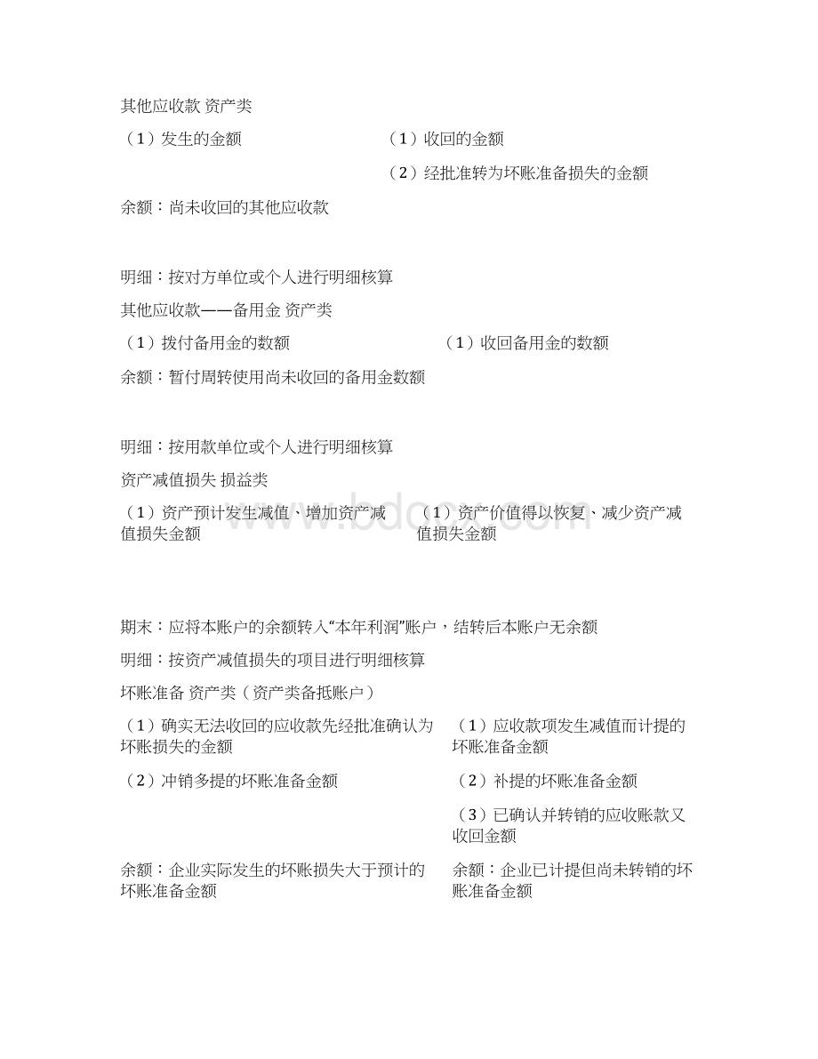 会计T型账户大全Word格式文档下载.docx_第3页