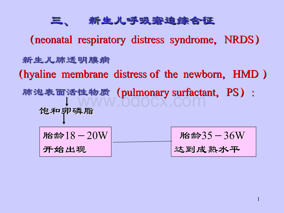 新生儿呼吸窘迫综合征有些总结PPT推荐.ppt