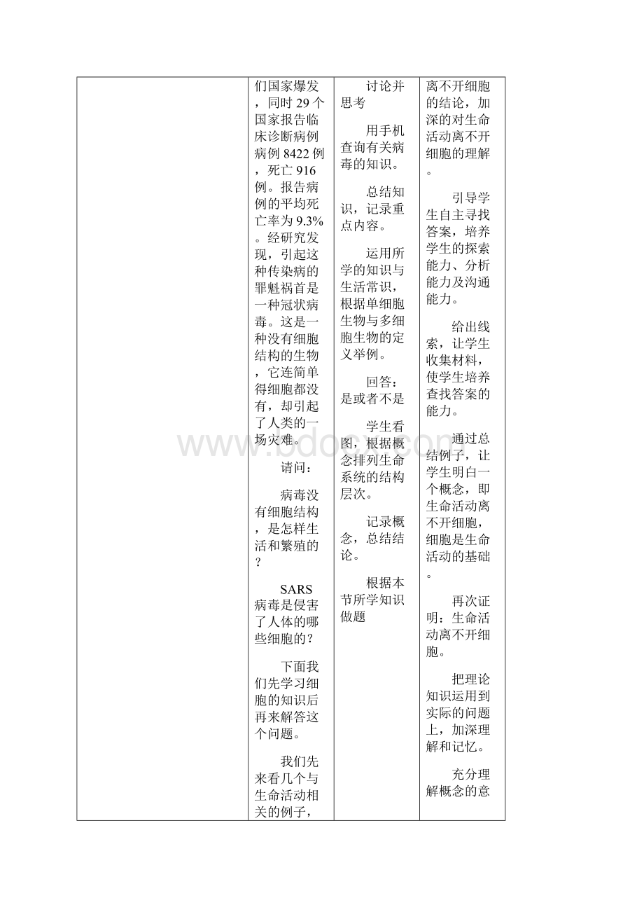 从生物圈到细胞教学设计教案Word下载.docx_第3页