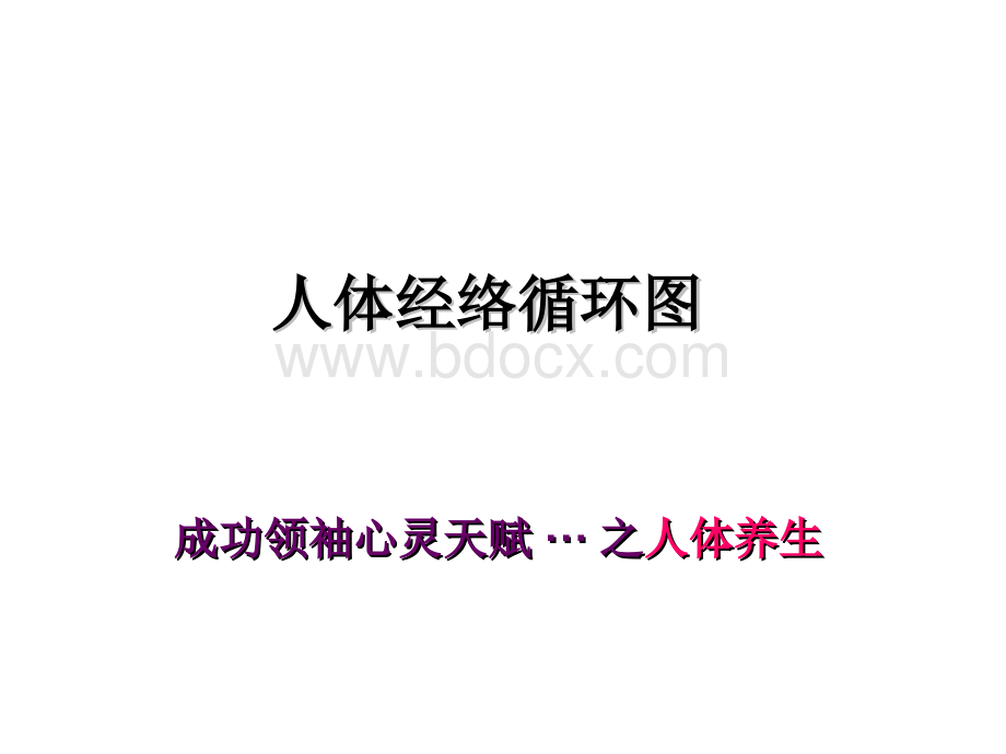 人体经络循环图Word文件下载.docx