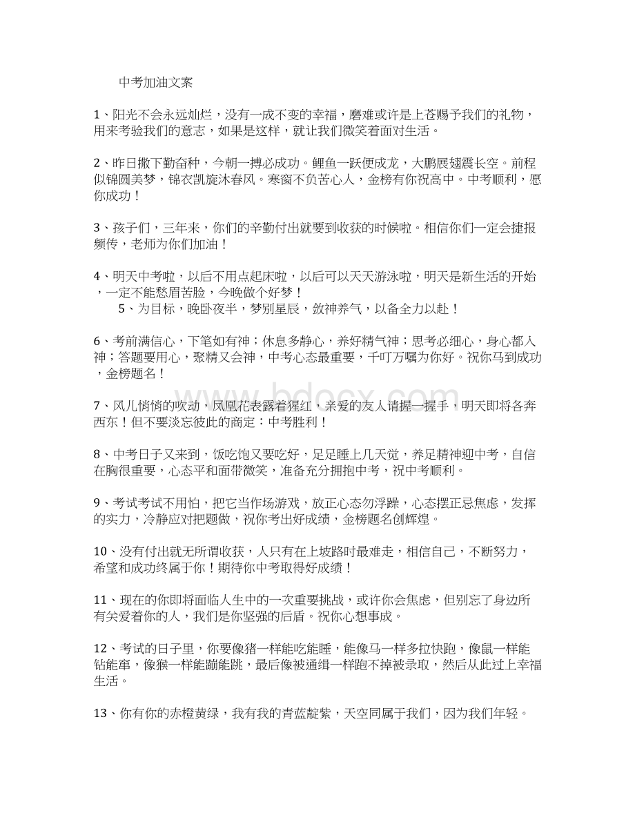 中考加油文案句子简短.docx_第2页