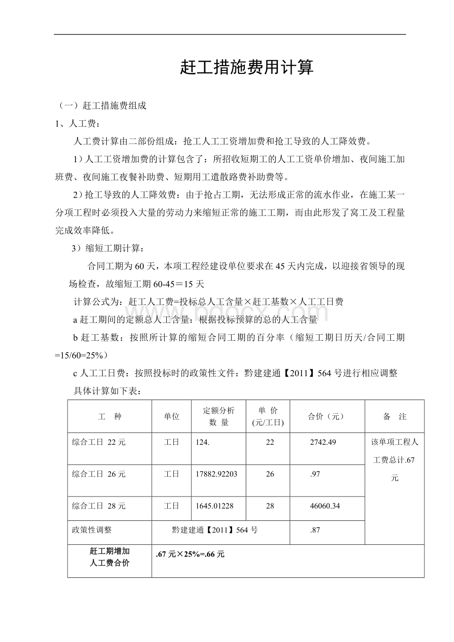 316296-赶工措施费用计算Word下载.doc