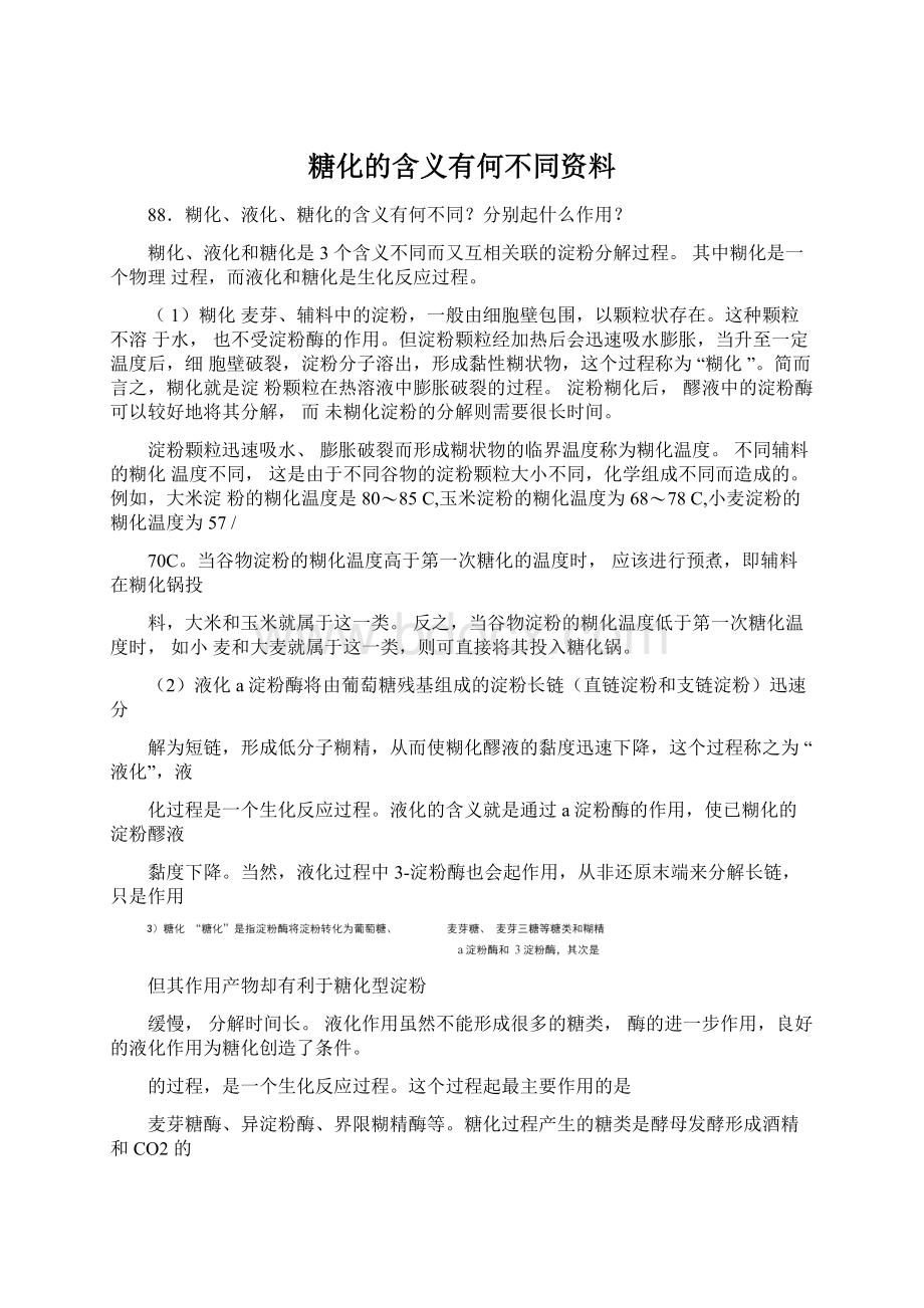 糖化的含义有何不同资料.docx