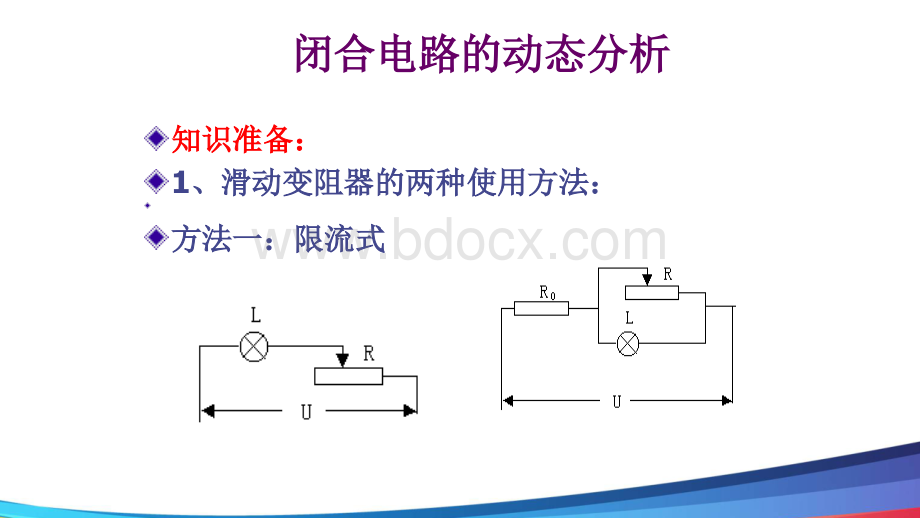 高中物理课件：闭合电路的动态分析PPT资料.ppt