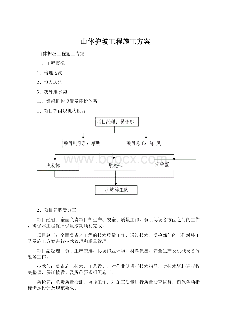 山体护坡工程施工方案.docx