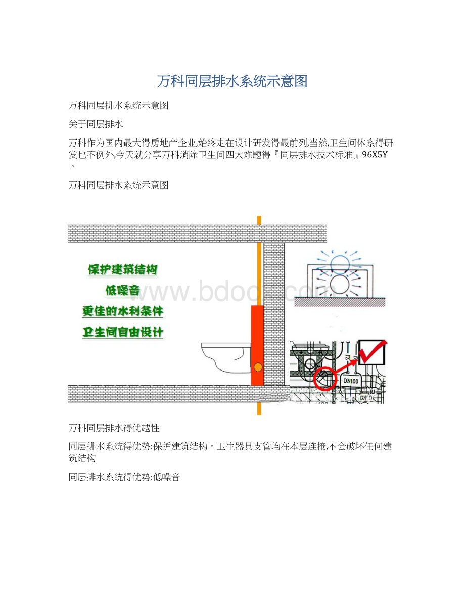 万科同层排水系统示意图.docx