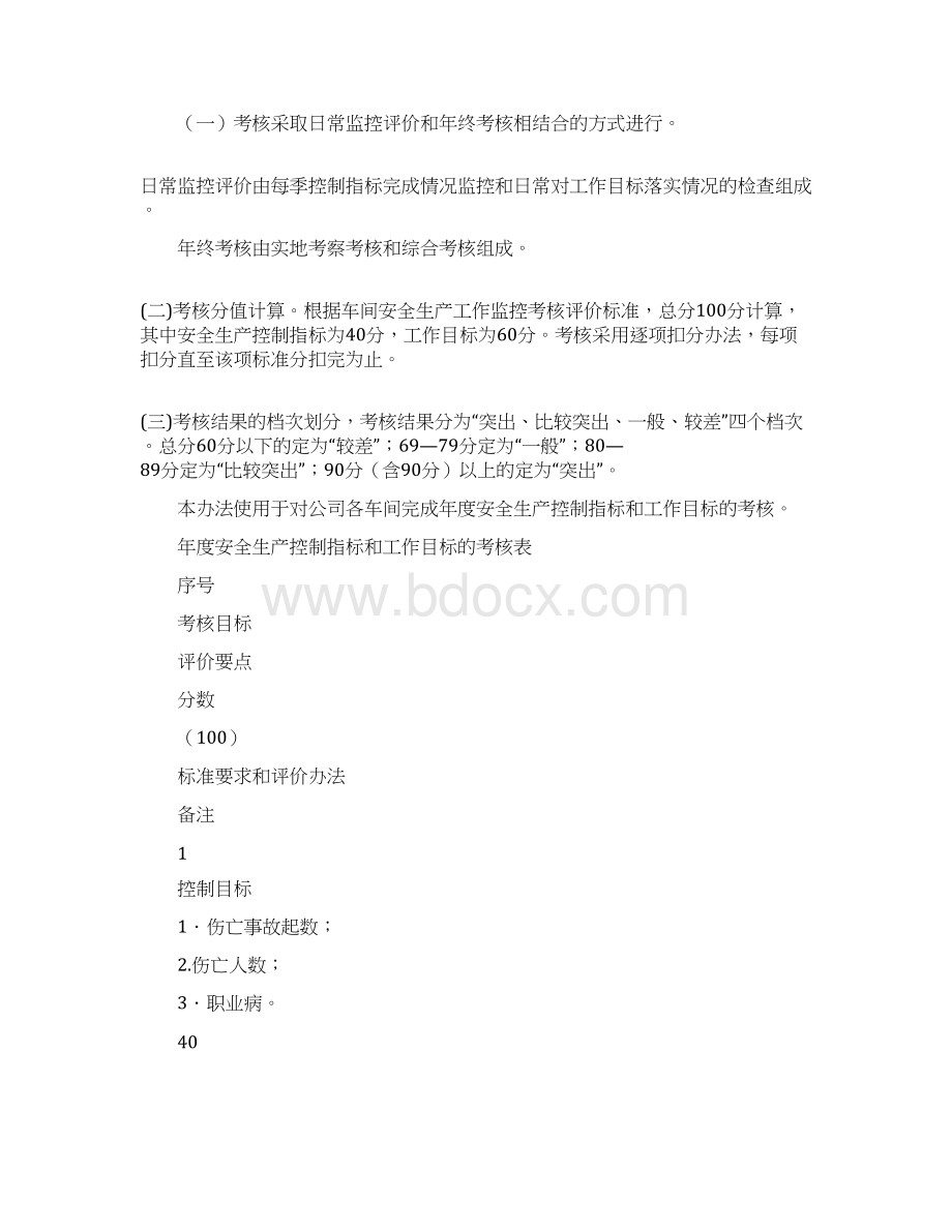 安全生产指标考核办法新版.docx_第2页