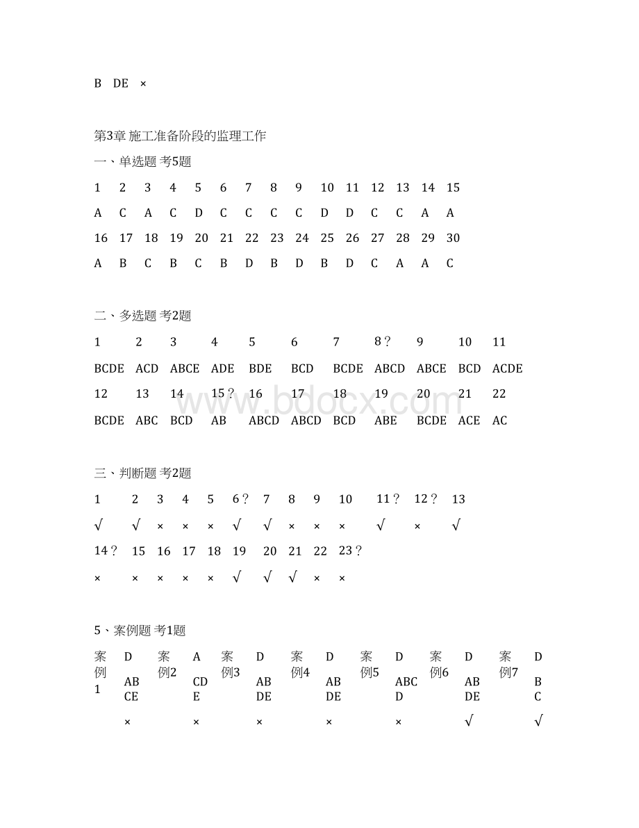 江苏省专业监理业务培训习题集答案Word文件下载.docx_第3页