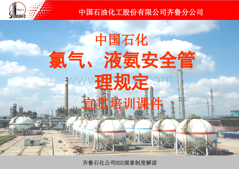 中国石化氯气液氨安全管理规定解读.ppt_第1页