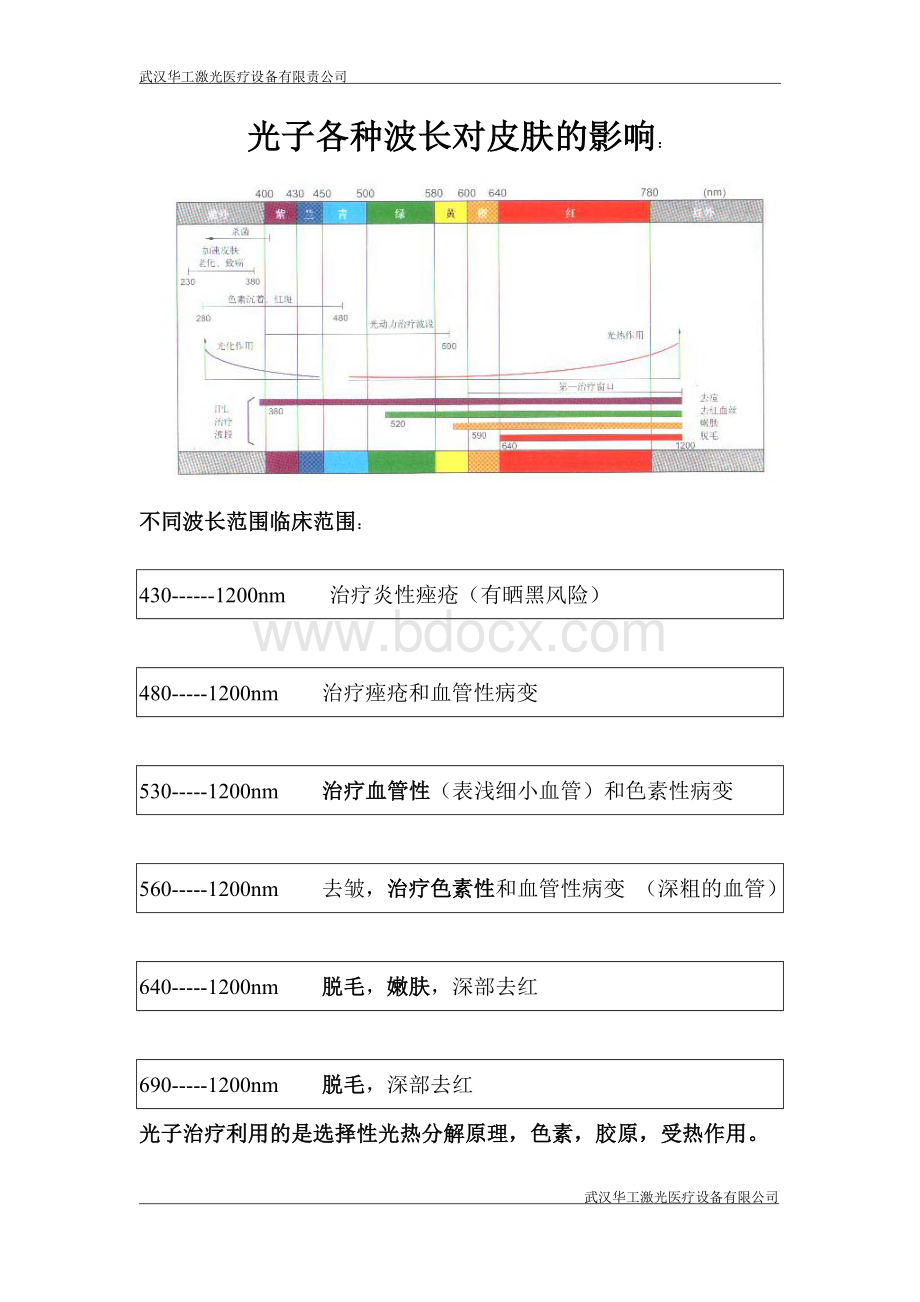 光子各种波长对皮肤的影响_精品文档Word文档格式.doc