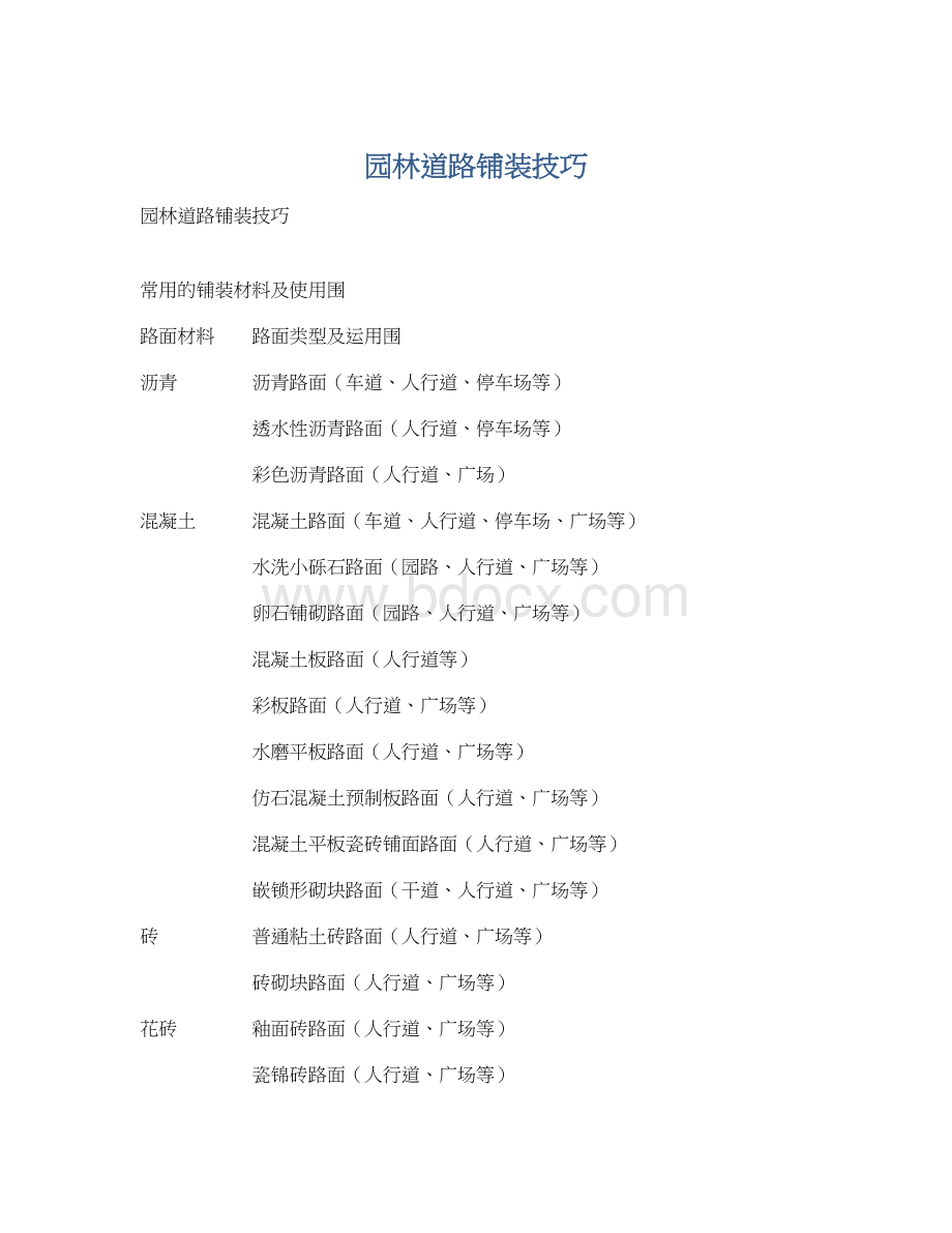 园林道路铺装技巧.docx_第1页